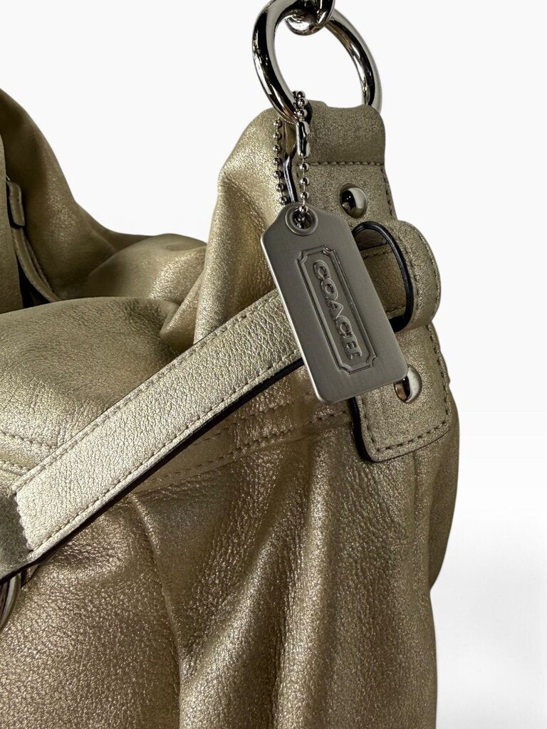COACH METALLIC SHOULDER BAG