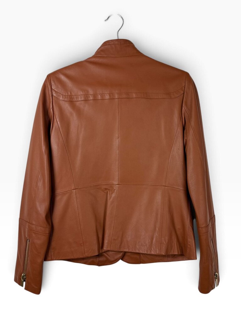 ETCETERA BUTTON LEATHER JACKET