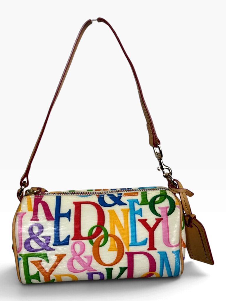 DOONEY & BURKE RAINBOW MONOGRAM SHOULDER BAG