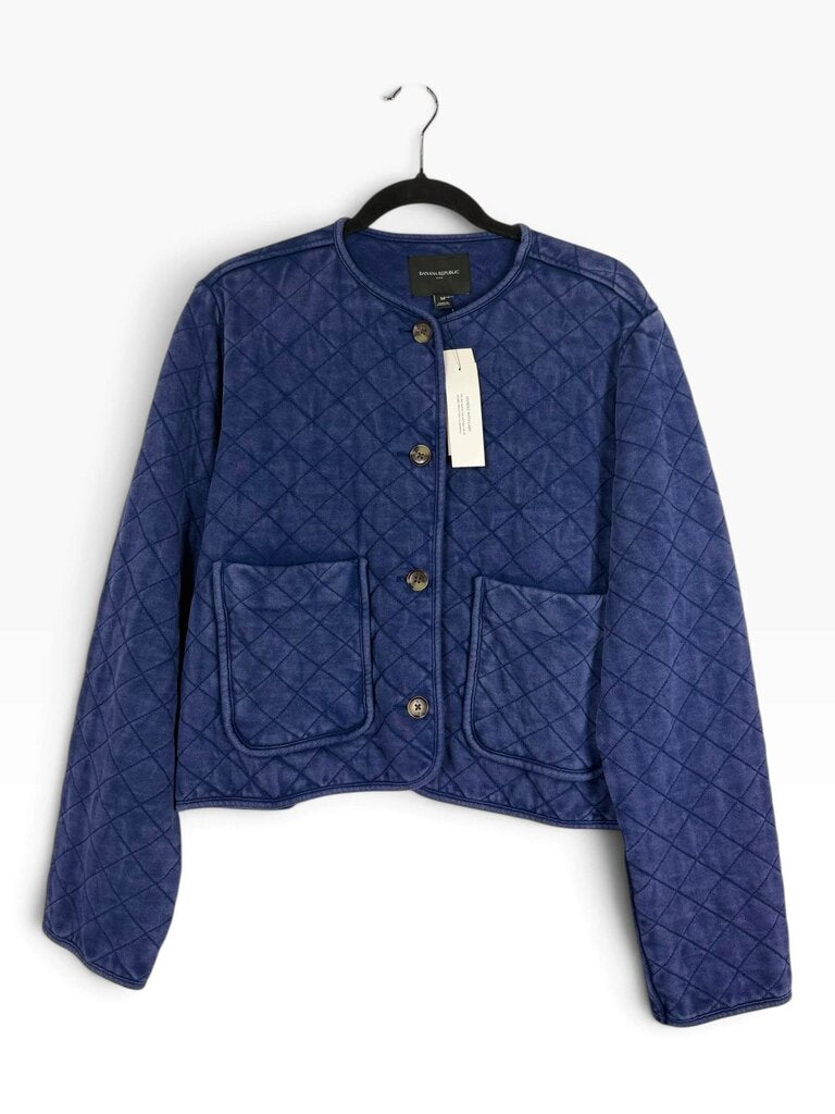 BANANA REPUBLIC QUILTED HEATHERED JACKET