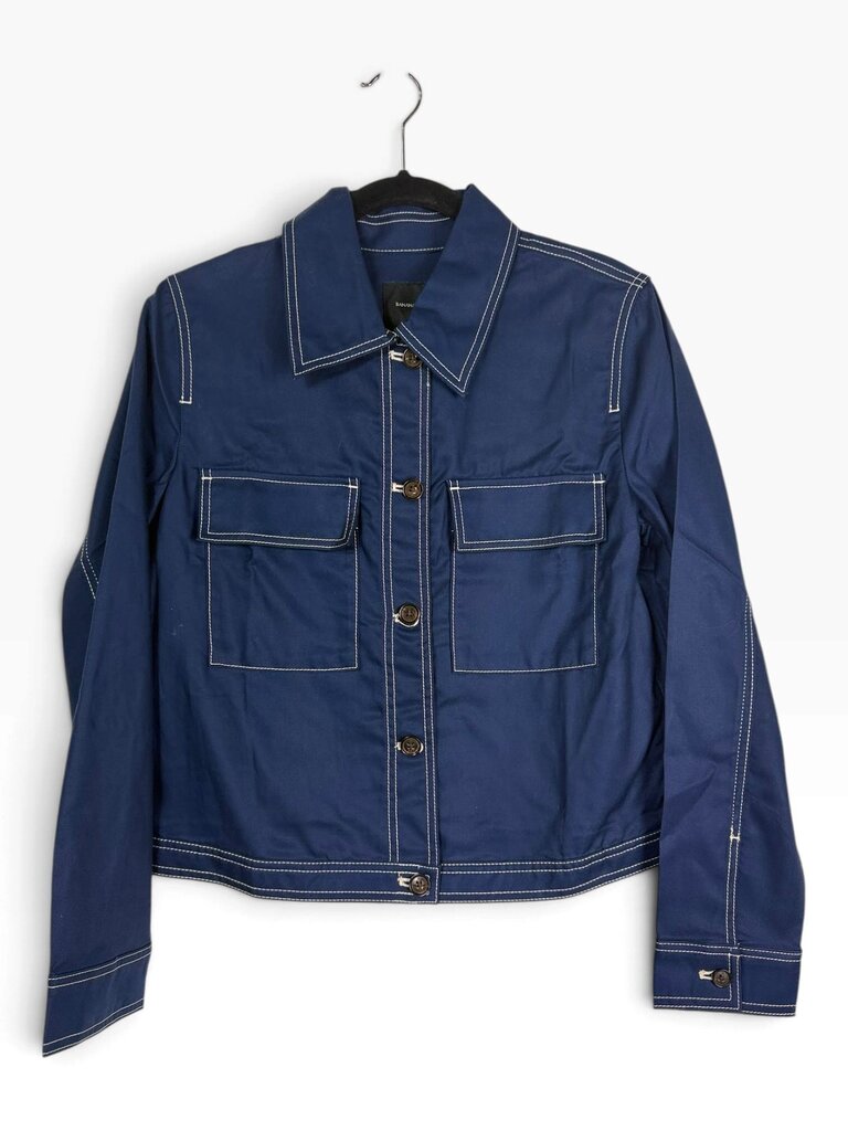 BANANA REPUBLIC CONTRAST STITCHING JACKET