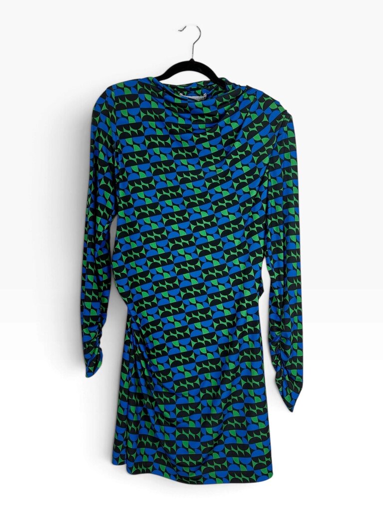 ZARA CIRLCE PRINT JERSEY DRESS