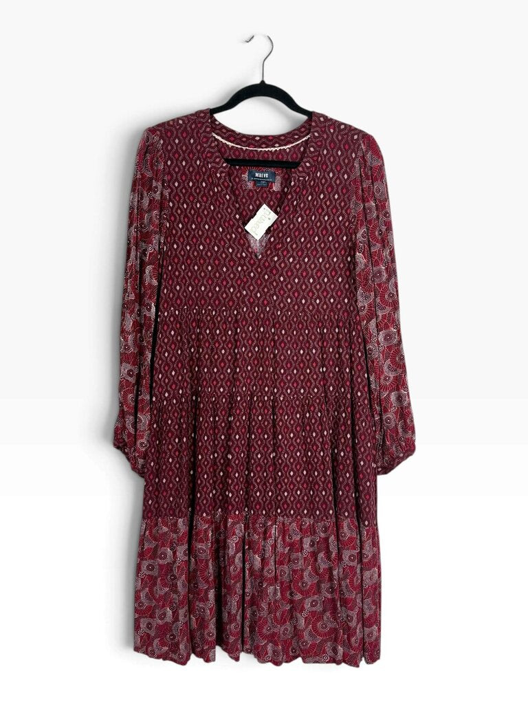 MAEVE FLORAL GEO PRINT DRESS