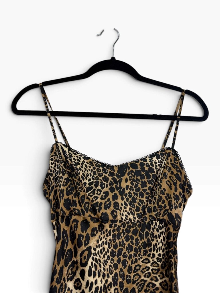 LUSH CHEETAH PRINT MIDI DRESS