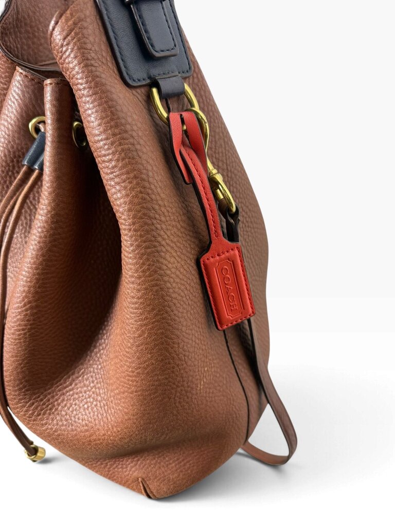 COACH LEGACY LEATHER DRAWSTRING BUCKET BAG