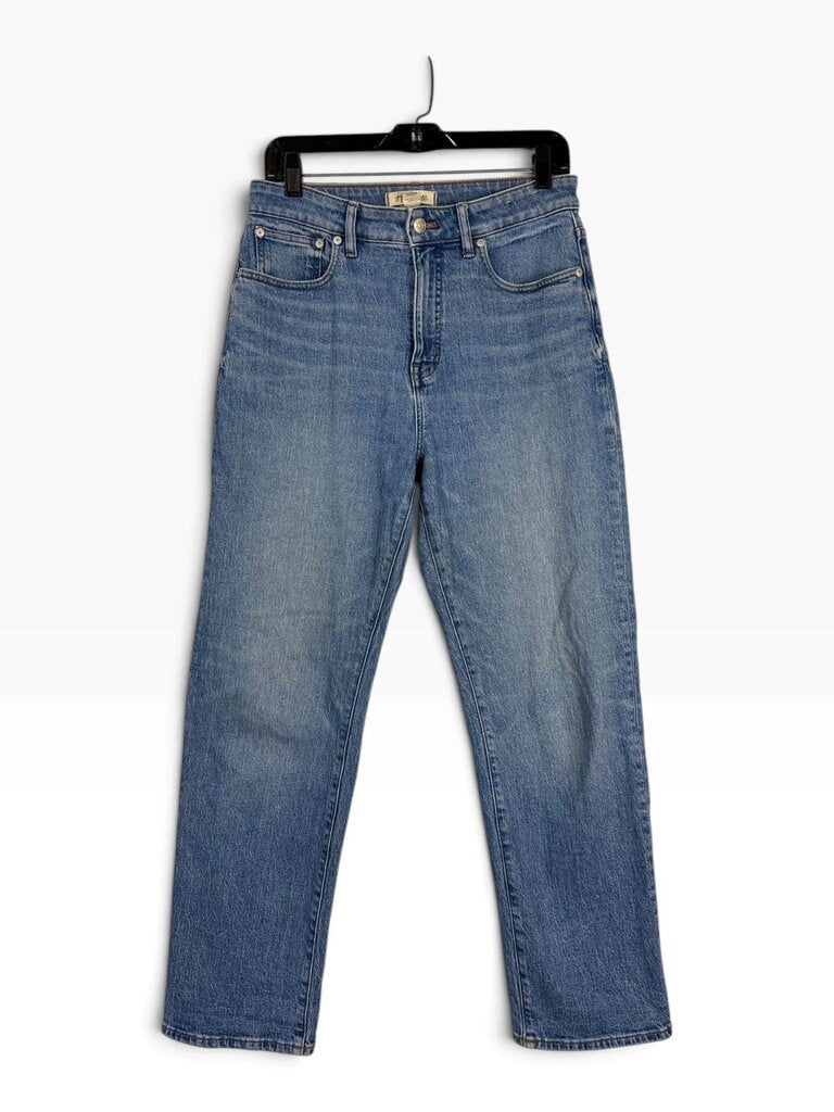 MADEWELL "CURVY HIGH RISE" STRAIGHT LEG JEANS
