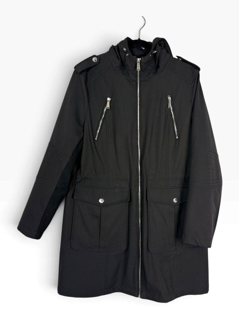 BCBG GENERATION ZIP FRONT RAIN COAT