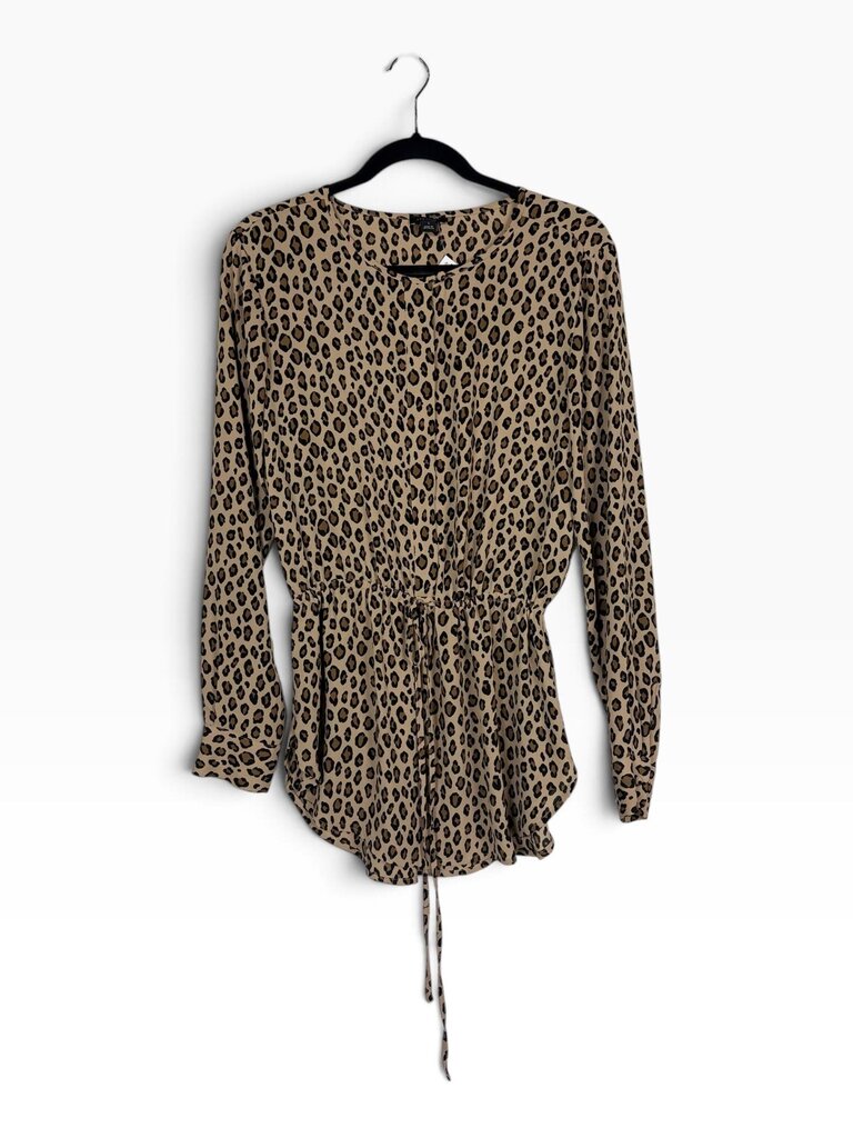 ANN TAYLOR CHEETAH PRINT BLOUSE