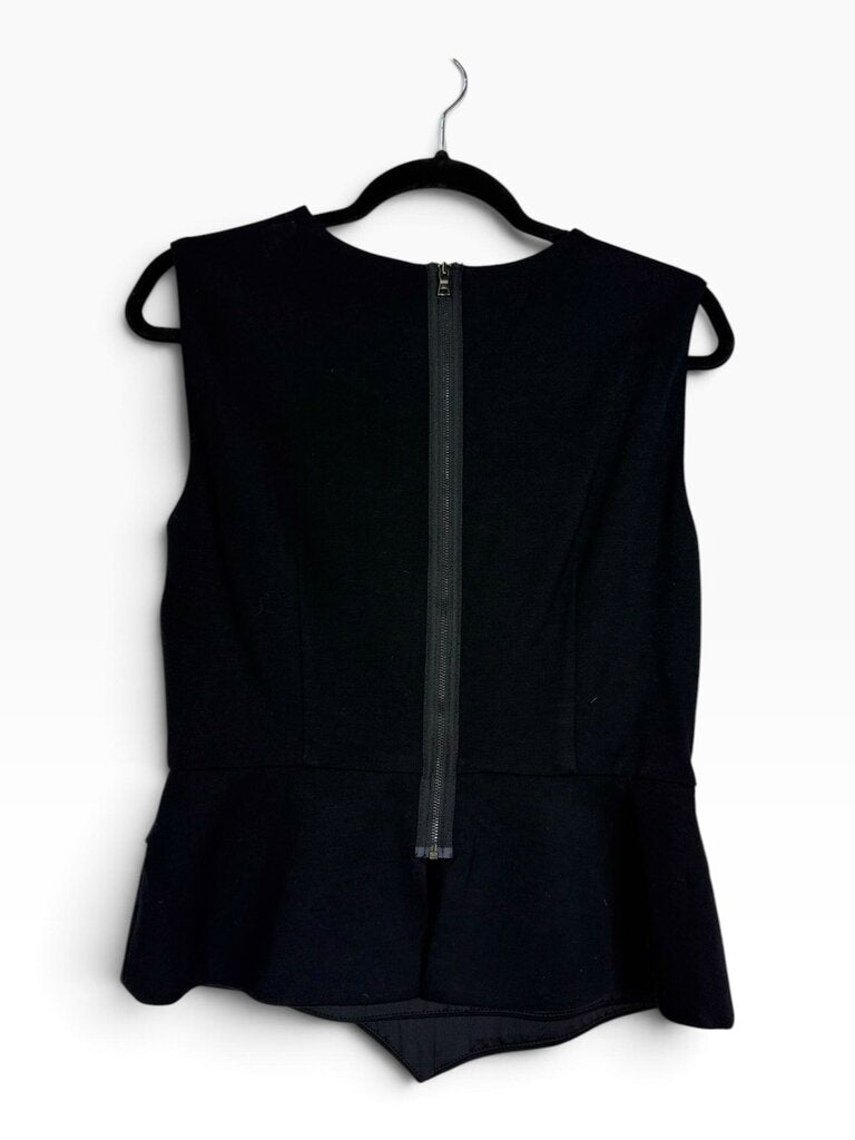 BCBG MAXAZRIA VEGAN LEATHER TOP