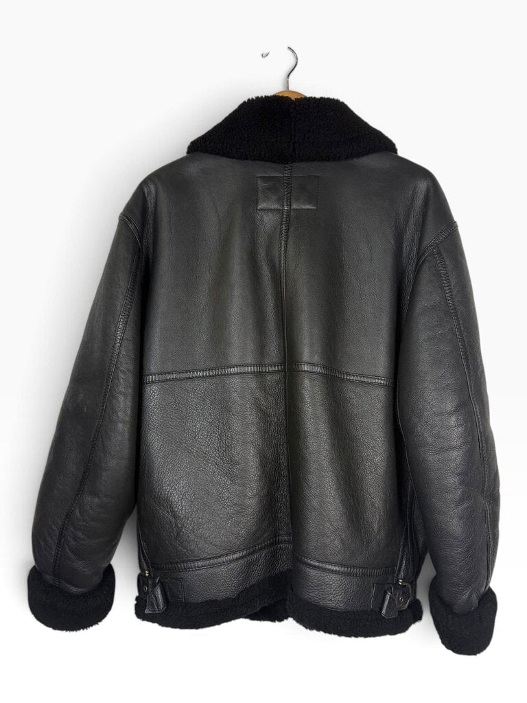 OVERSIZED LEATHER AIR FORCE JACKET