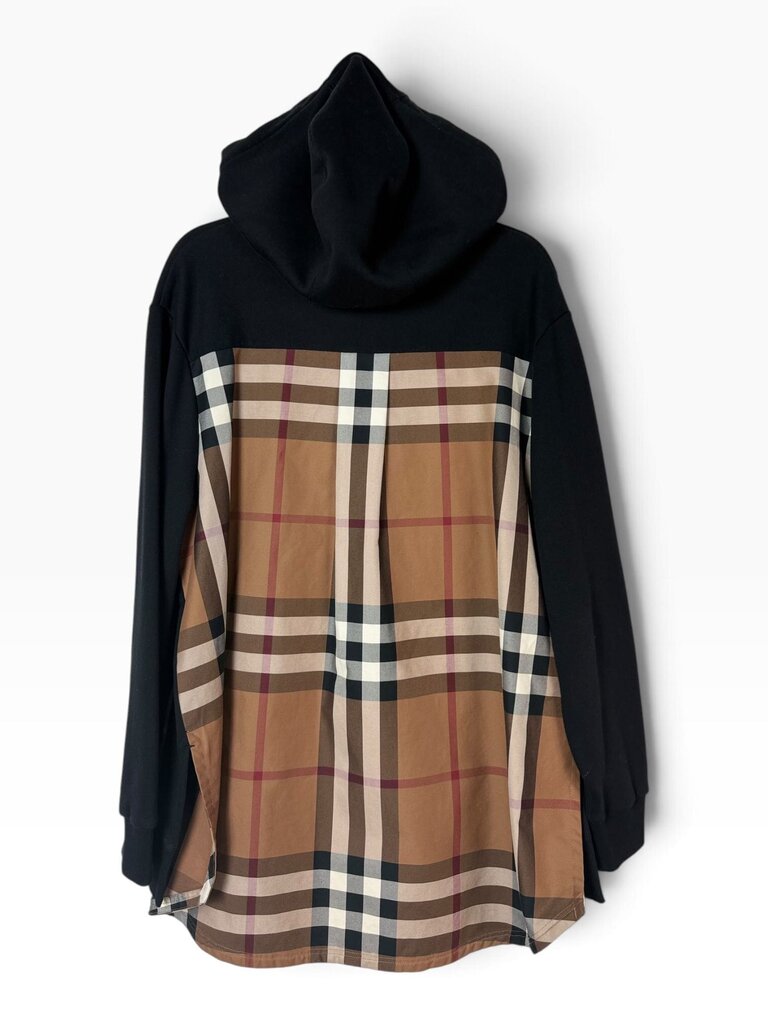 BURBERRY CHECK PRINT HOODIE