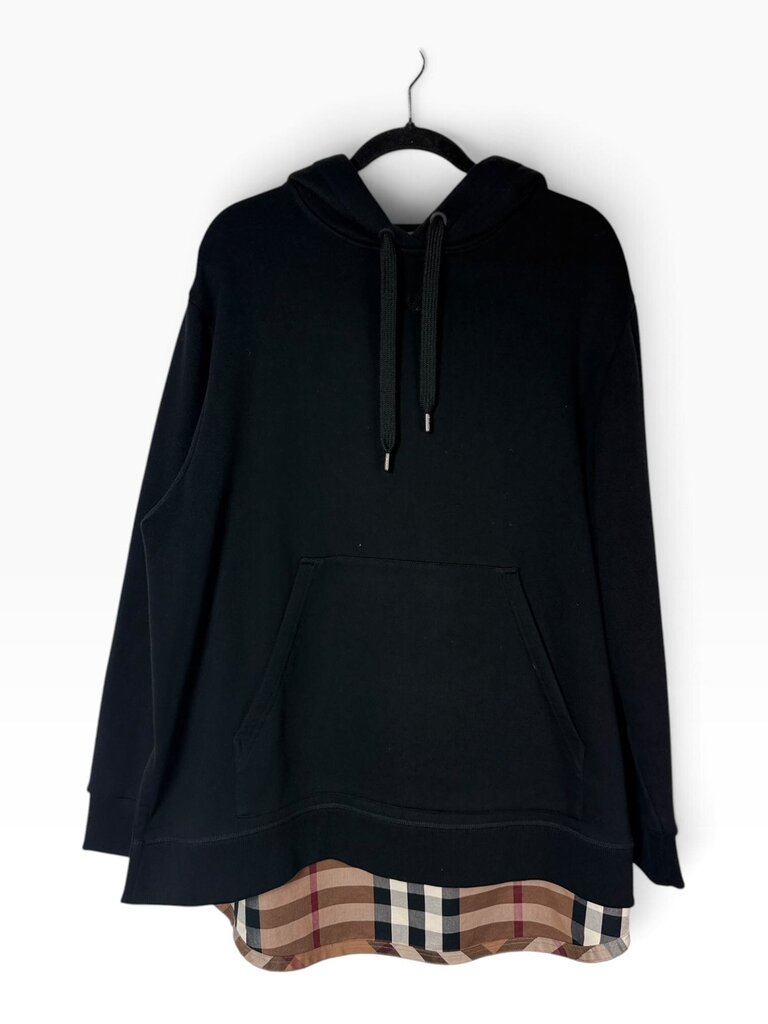 BURBERRY CHECK PRINT HOODIE