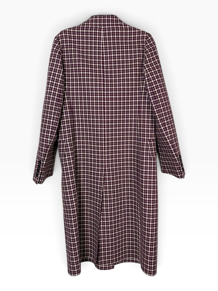 BURBERRY PLAID DOUBLE BREASTED JACKET