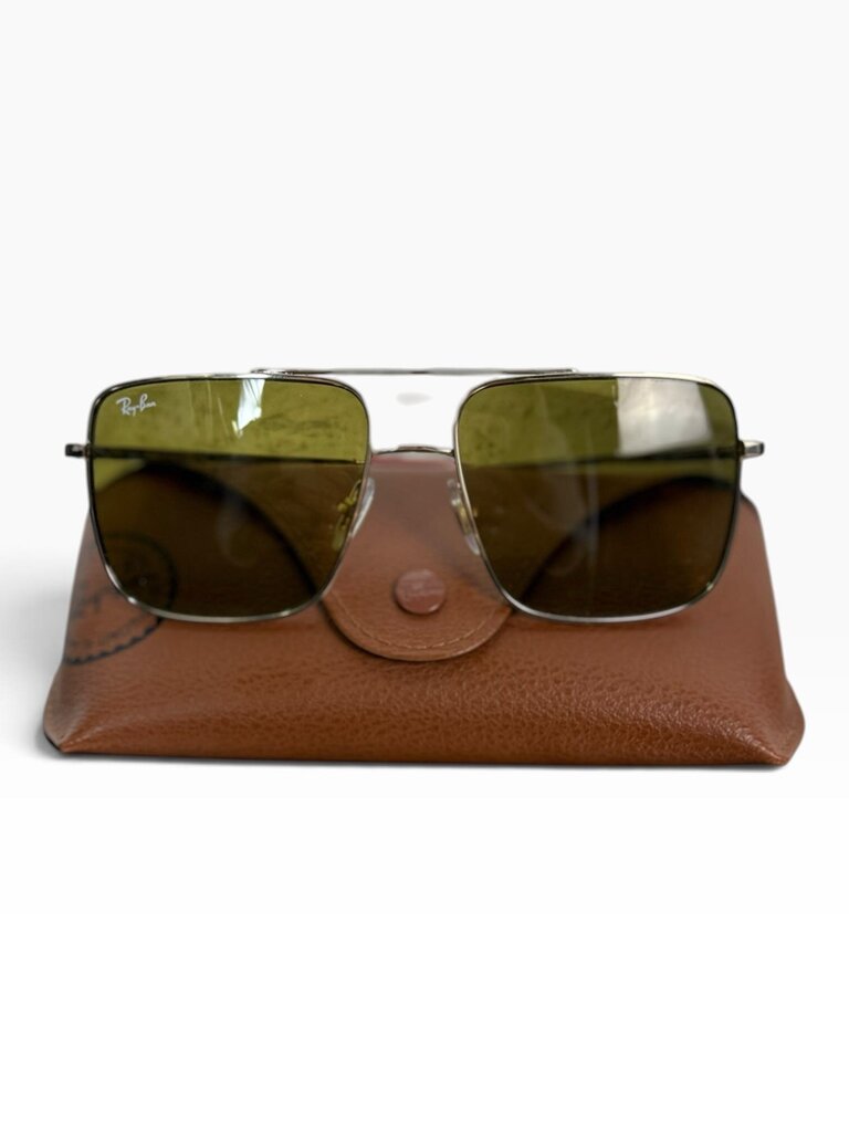 RAY BAN SQUARE LENSE AVIATOR SUNGLASSES