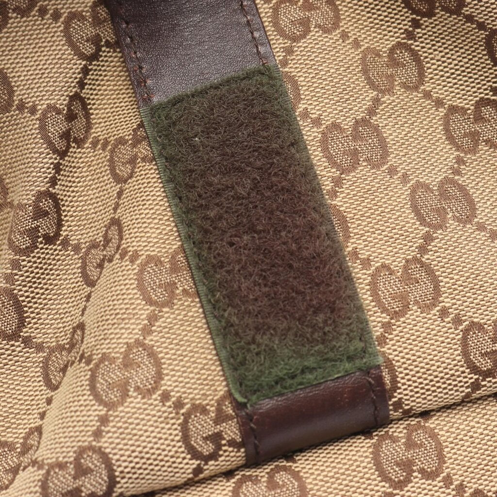 AUTHENTIC GUCCI MONOGRAM FLAT MESSENGER BAG