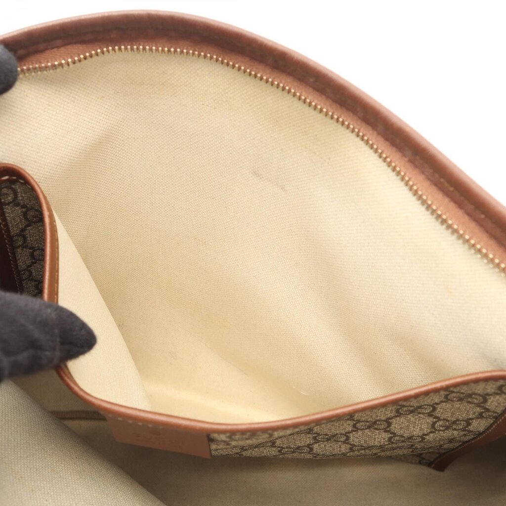 AUTHENTIC GUCCI COATED CANVAS MONOGRAM MESSENGER BAG