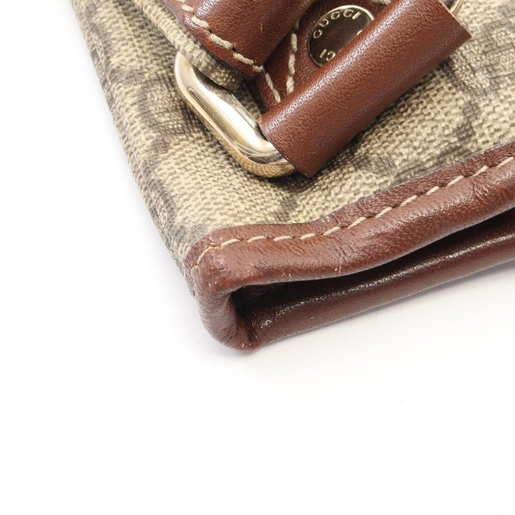 GUCCI COATED CANVAS MONOGRAM MESSENGER BAG