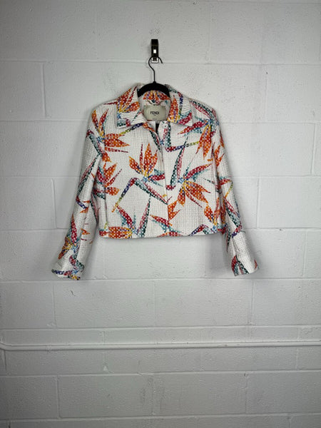 Fendi Birds of Paradise Crop Jacket