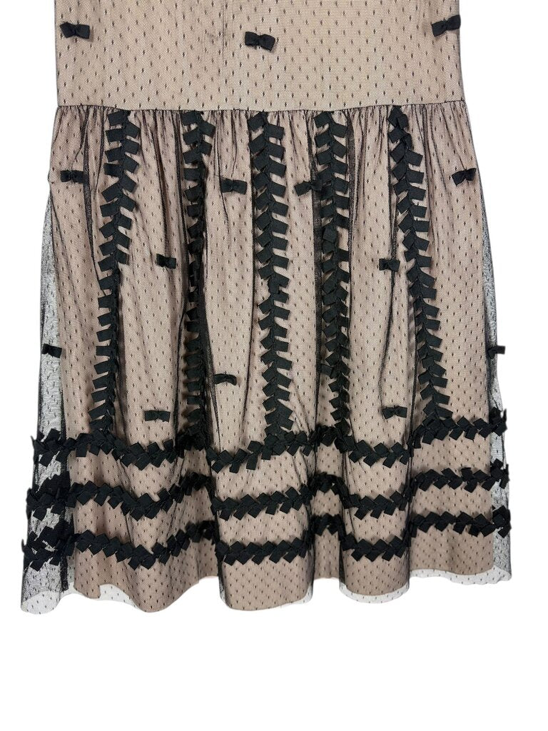 RED VALENTINO LACE BOW DRESS