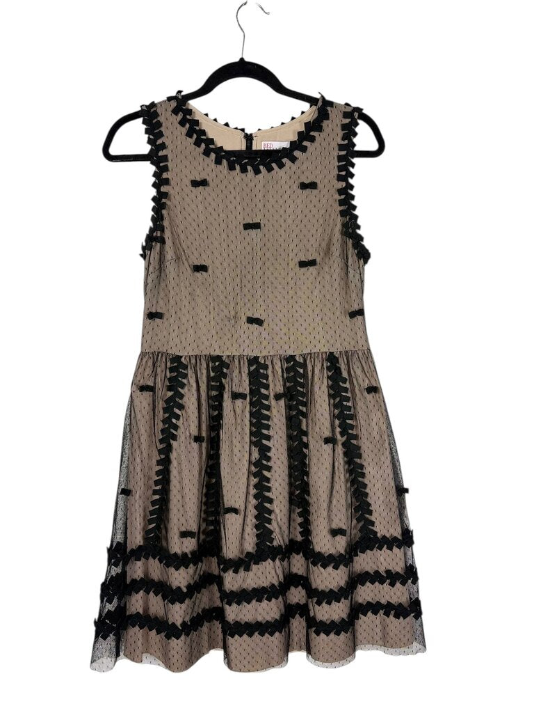 RED VALENTINO LACE BOW DRESS