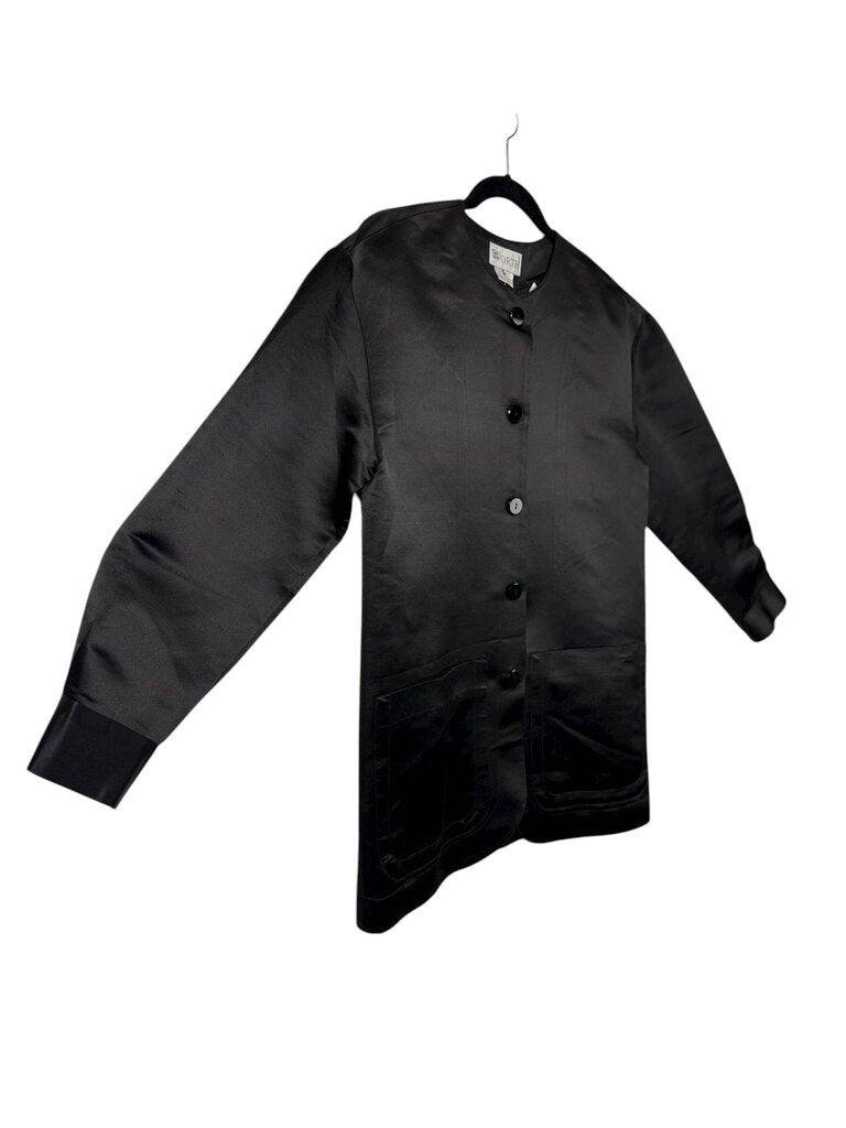 WORTH SATIN SILK BUTTON DOWN