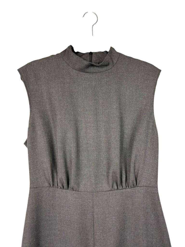 GANNI MOCK NECK LACE UP MAXI