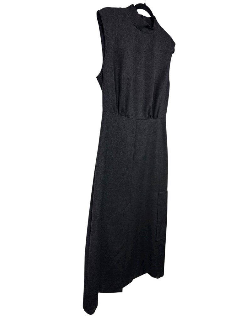 GANNI MOCK NECK LACE UP MAXI