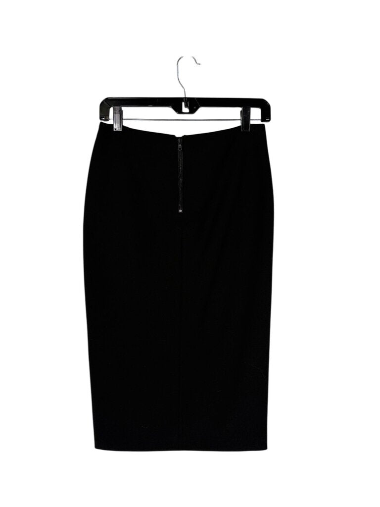 ALICE + OLIVIA LEATHER FLAP SKIRT