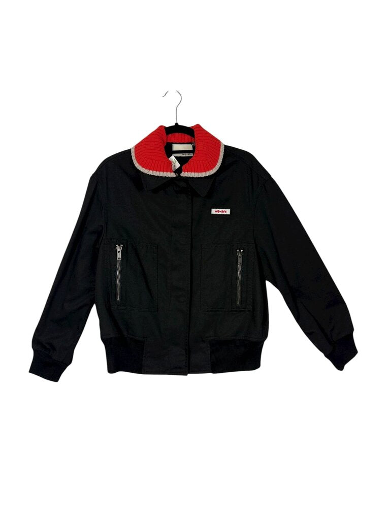 WE-AR4 KNIT COLLAR BOMBER