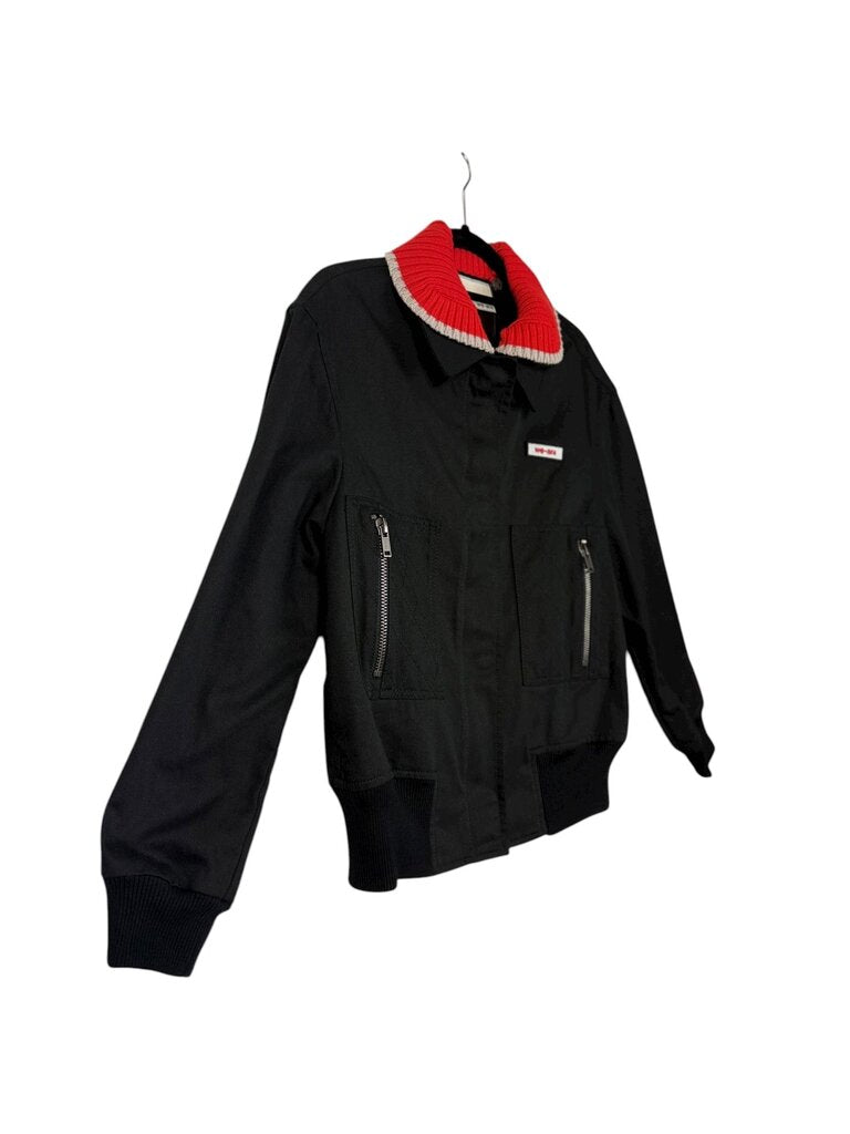 WE-AR4 KNIT COLLAR BOMBER