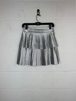 Endless Rose Pleat Tier Metallic Skirt