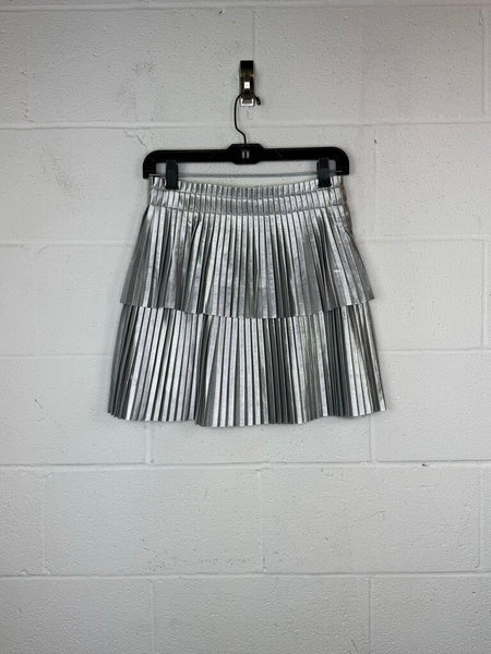 Endless Rose Pleat Tier Metallic Skirt