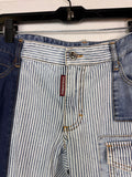 DSQUARED2 Patchwork Straight Leg Jeans