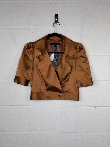 French Connection Satin Crop Jacket