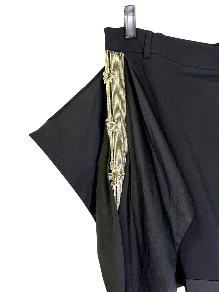 ROBERTO CAVALLI SIDE PANEL BEADED MINI SKIRT