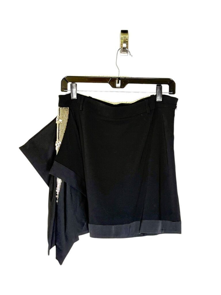 ROBERTO CAVALLI SIDE PANEL BEADED MINI SKIRT