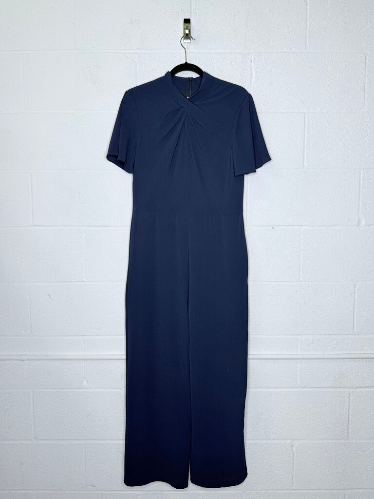 MAGGIE LONDON TWIST NECK JUMPSUIT