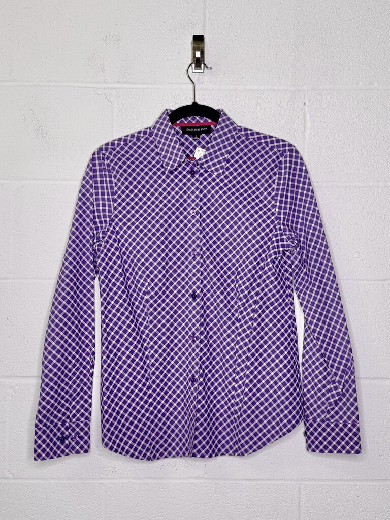 JONES NEW YORK BUTTON DOWN CHECK SHIRT