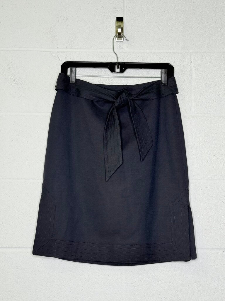 TALBOTS EMBROIDERED TIE BELT SKIRT