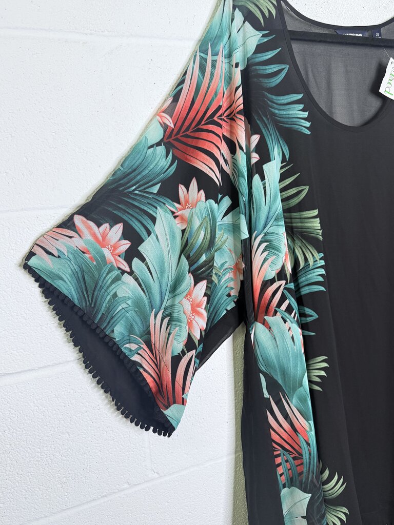 LANDS' END TROPICAL ASYMMETRICAL COVER-UP