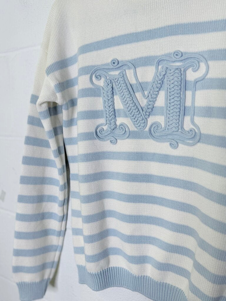 MAX MARA STRIPE COTTON SWEATER
