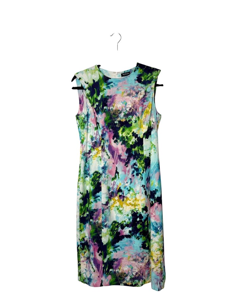 WORTH BLURRED PATTERN DRESS