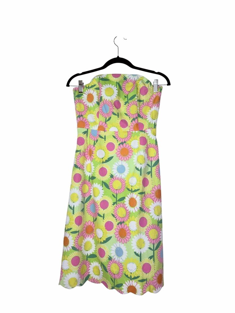 LILLY PULITZER STRAPLESS FLORAL DRESS