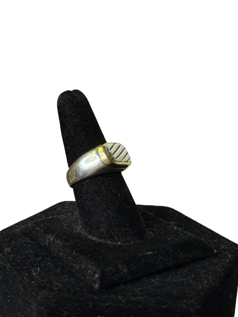 DAVID YURMAN ALBION HERMATITE STERLING SILVER RING