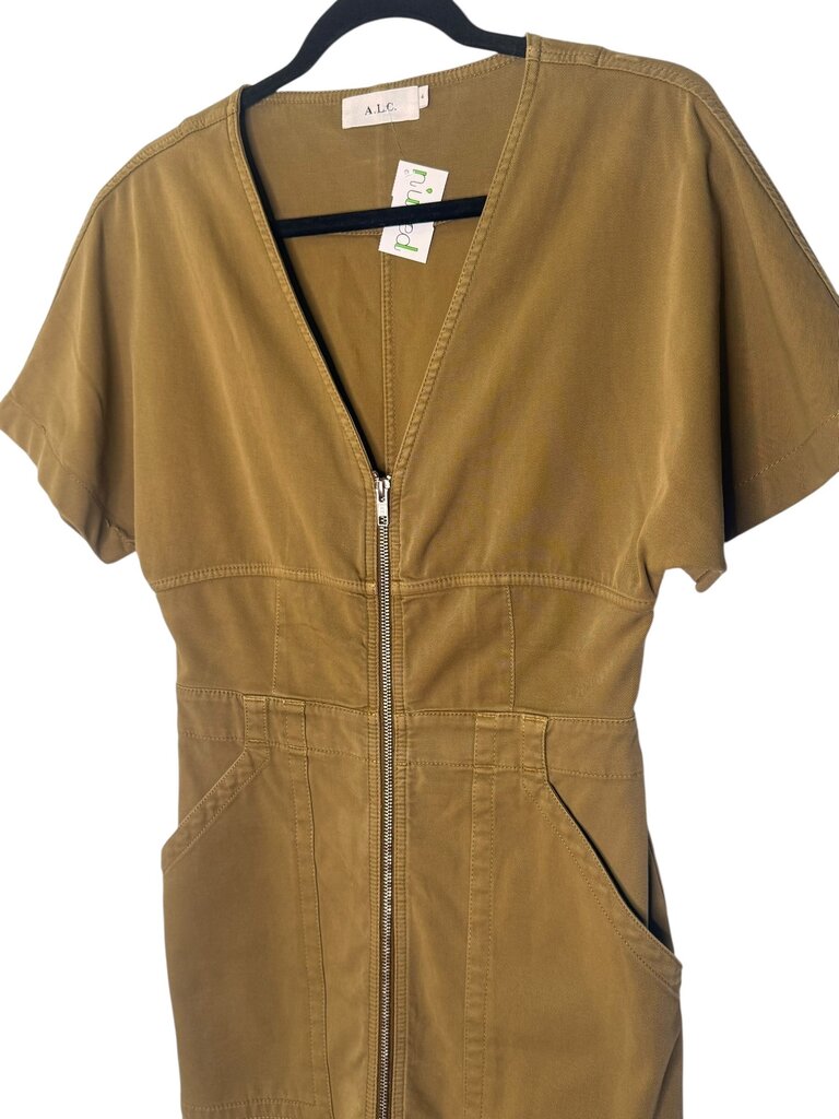 A.L.C. DENIM ZIP DRESS