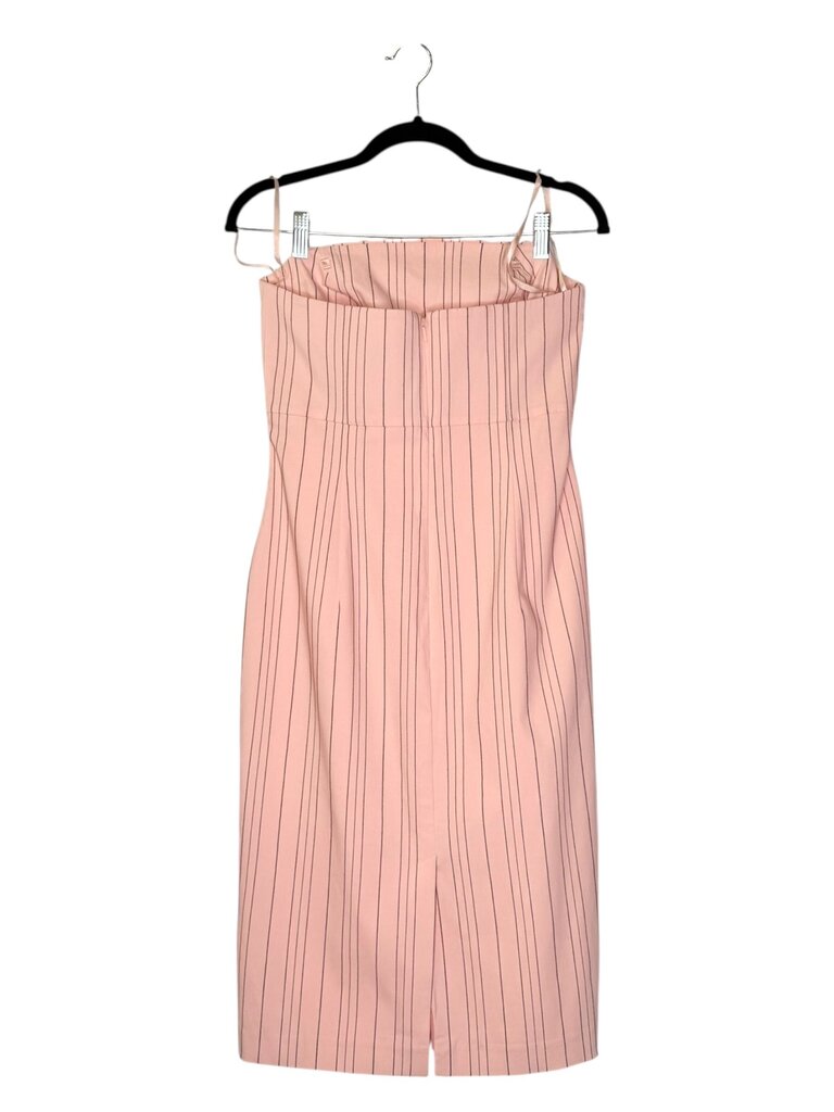 EXPRESS VINTAGE PINSTRIPE STRAPLESS DRESS