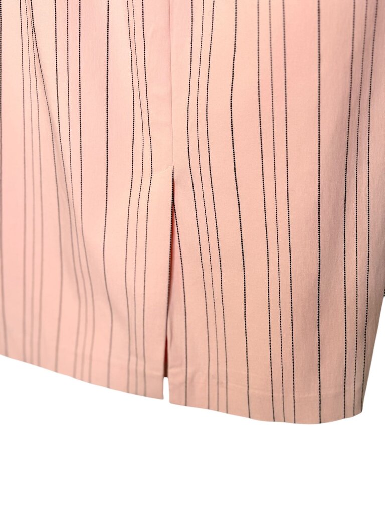 EXPRESS VINTAGE PINSTRIPE STRAPLESS DRESS