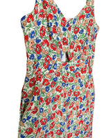 NOBODY'S CHILD KEYHOLE FLORAL JUMPSUIT