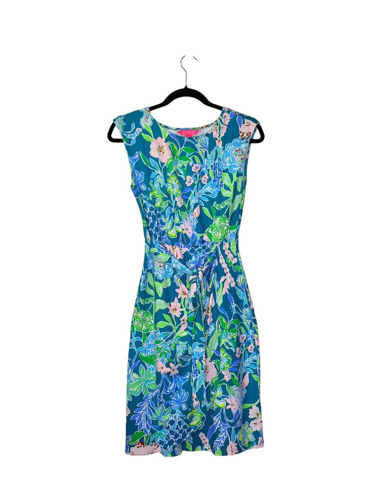 LILLY PULITZER FLOWER TIE-WAIST DRESS