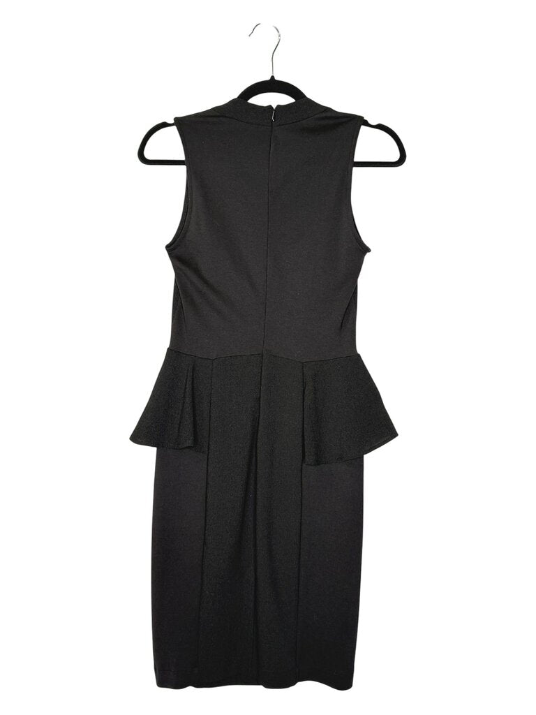 ZARA MOCK NECK PEPLUM DRESS